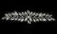 Sew On Diamante Motif - 150mm x 70mm - Silver